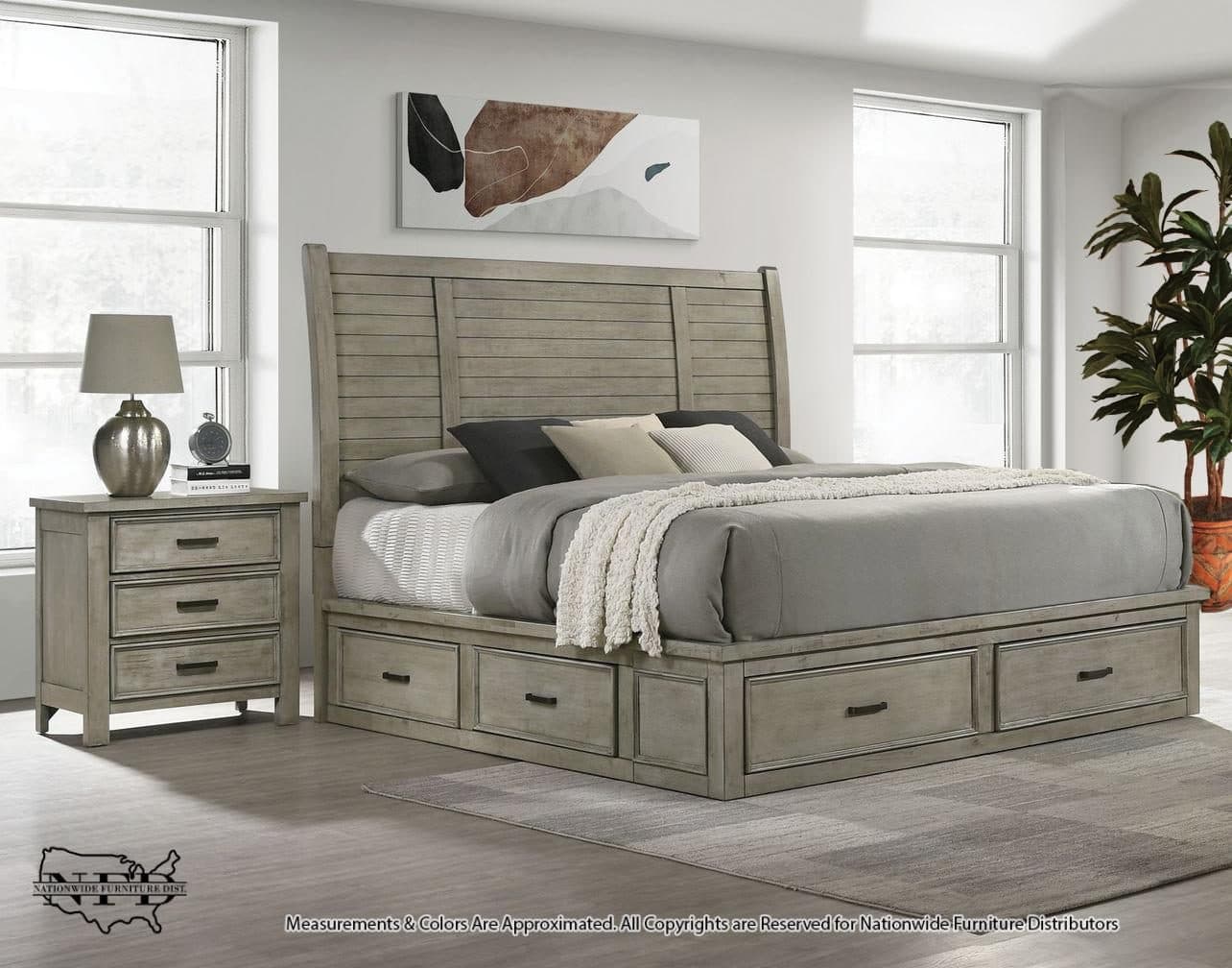 Dresser, Mirror and Queen Bed, view 2