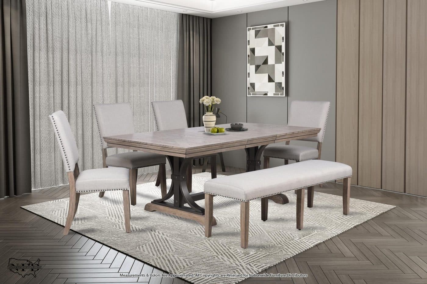Table and 4 X Side Chair