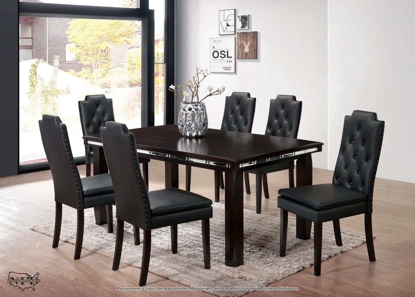 Table and 6 X Side Chair