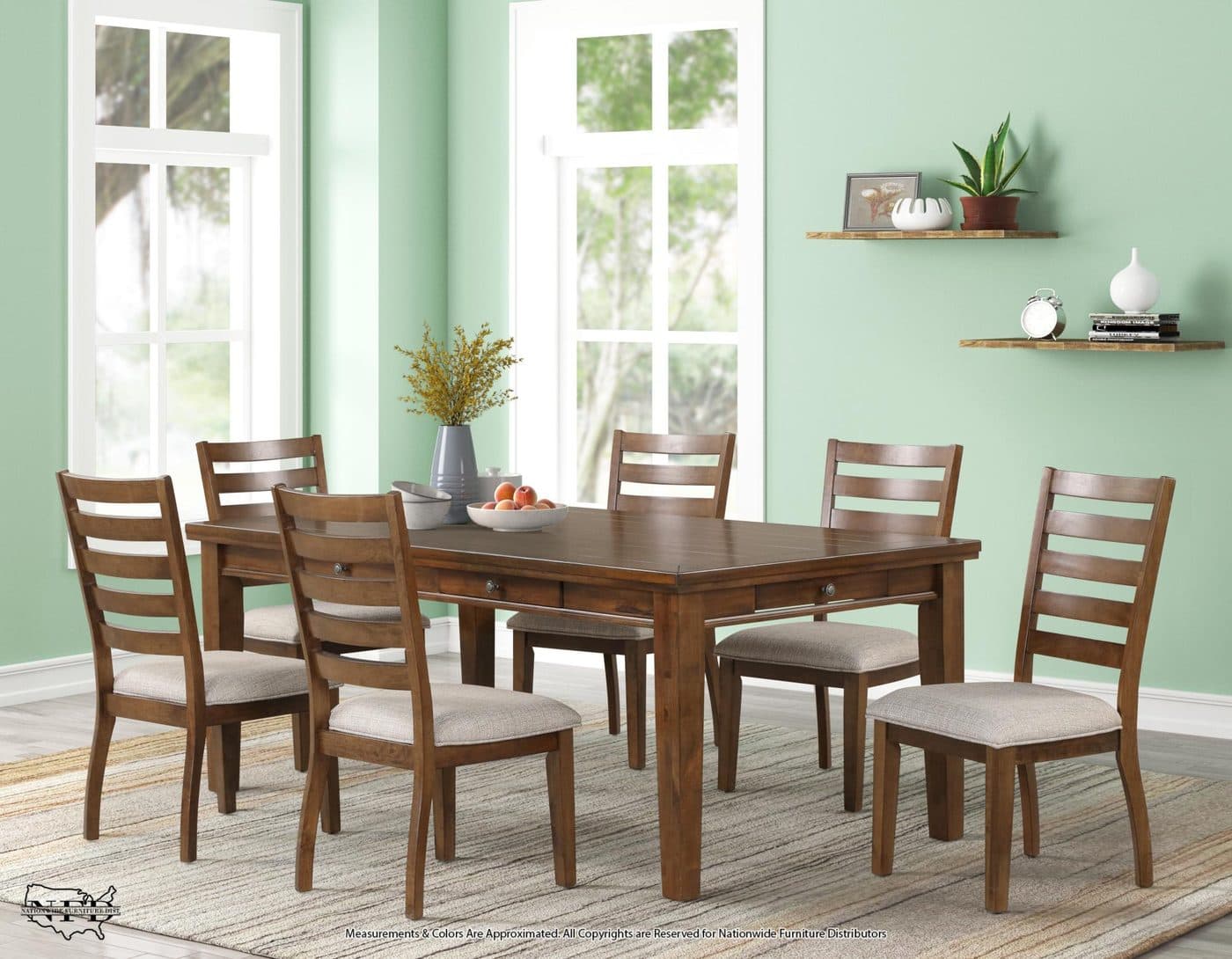 Table and 6 X Side Chair