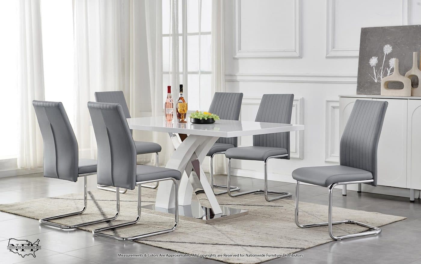 Table and 6 X Side Chair