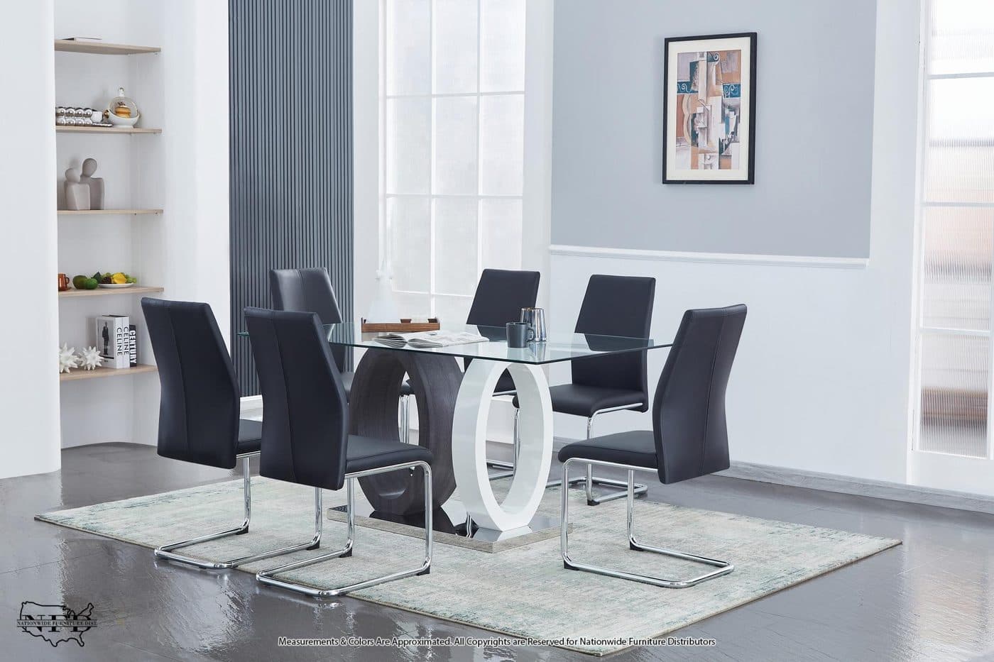 Table and 6 X Side Chair