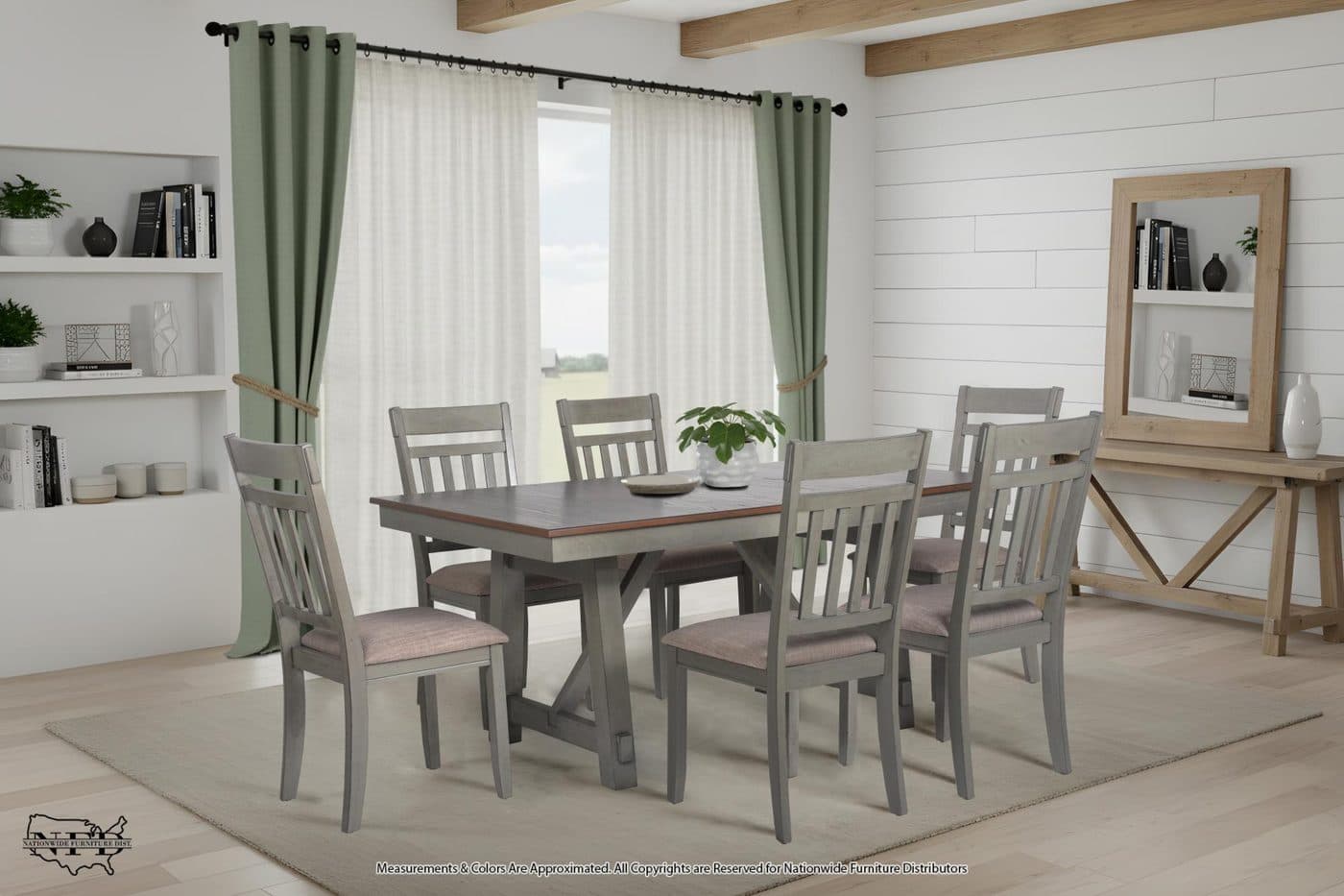 Table and 6 X Side Chair