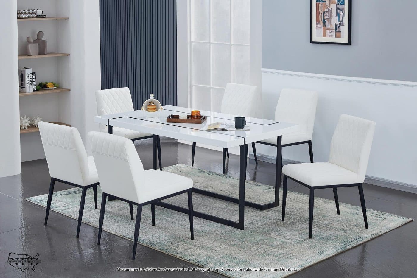 Table and 6 X Side Chair