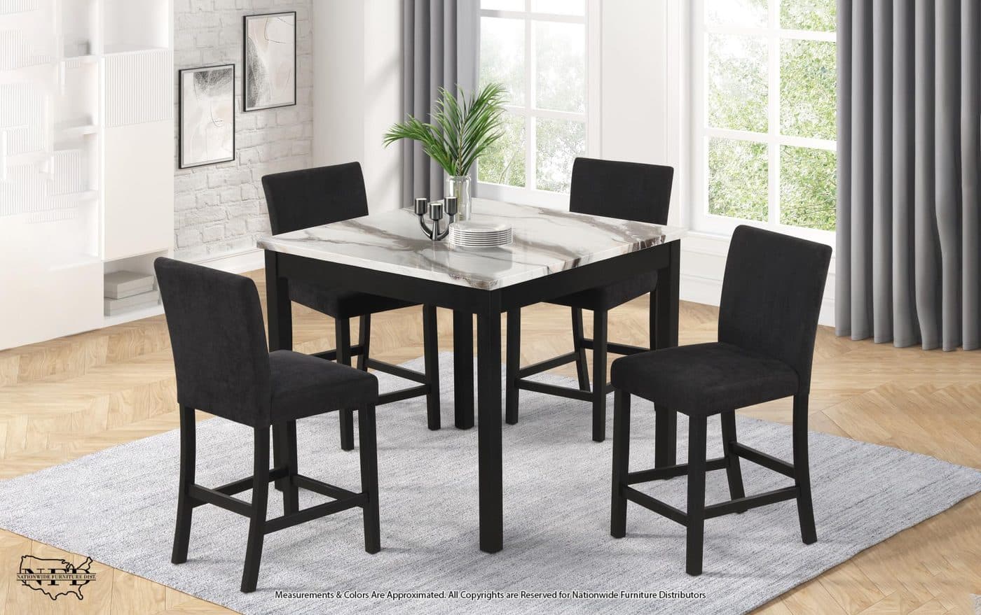 Pub Table & 4 Pub Chairs