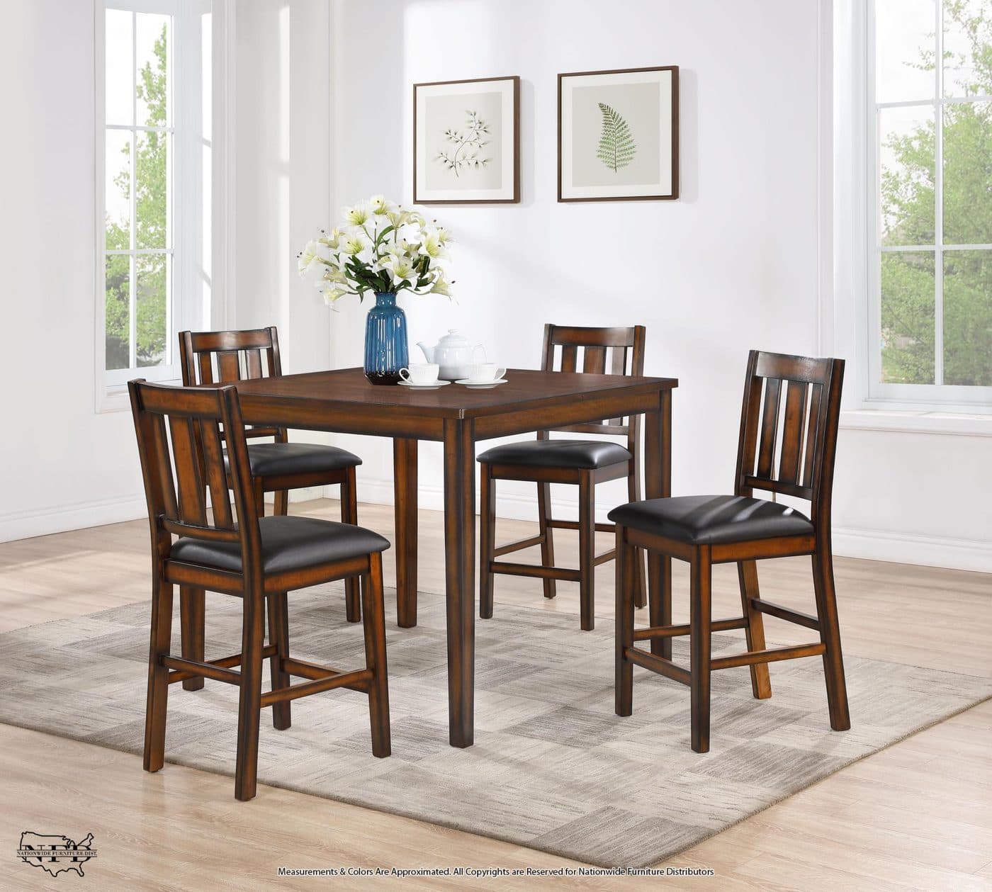 Pub Table & 4 Pub Chairs