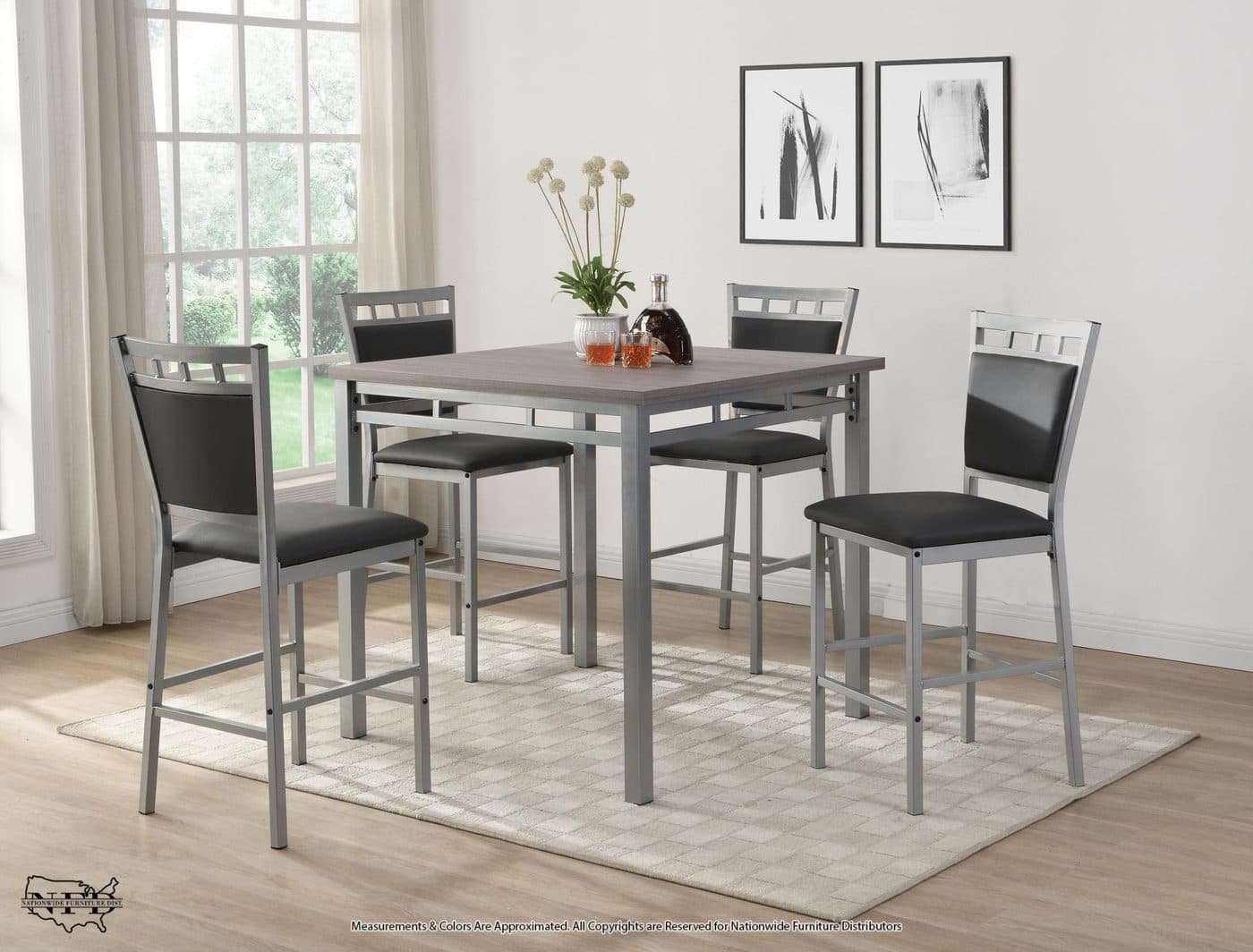 Pub Table & 4 Pub Chairs