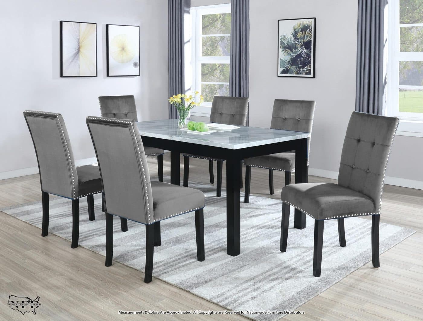 Table and 6 X Side Chair