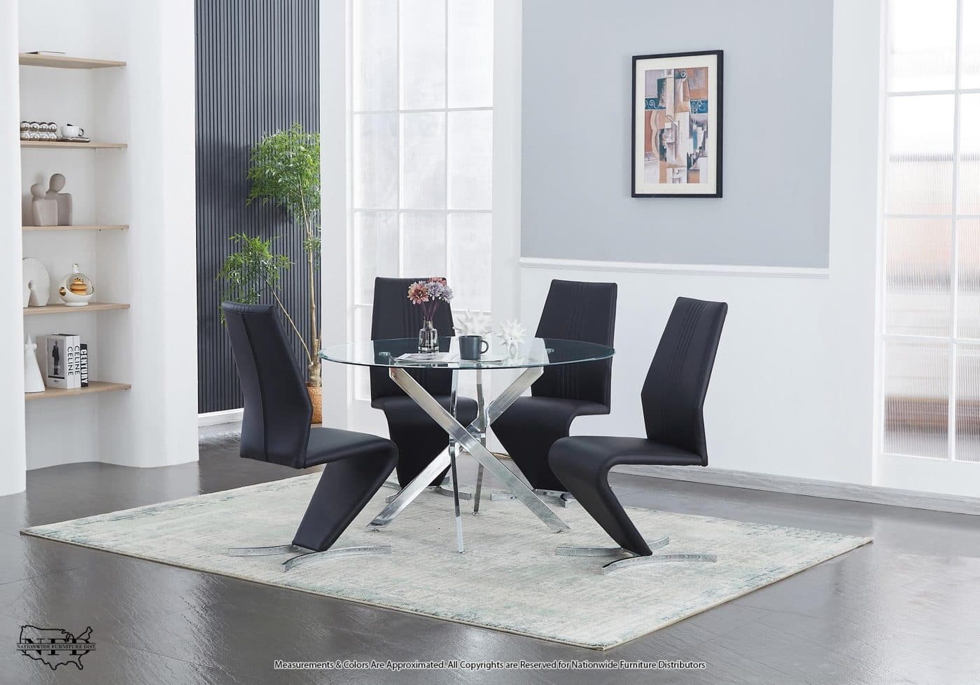 Table and 4 X Side Chair
