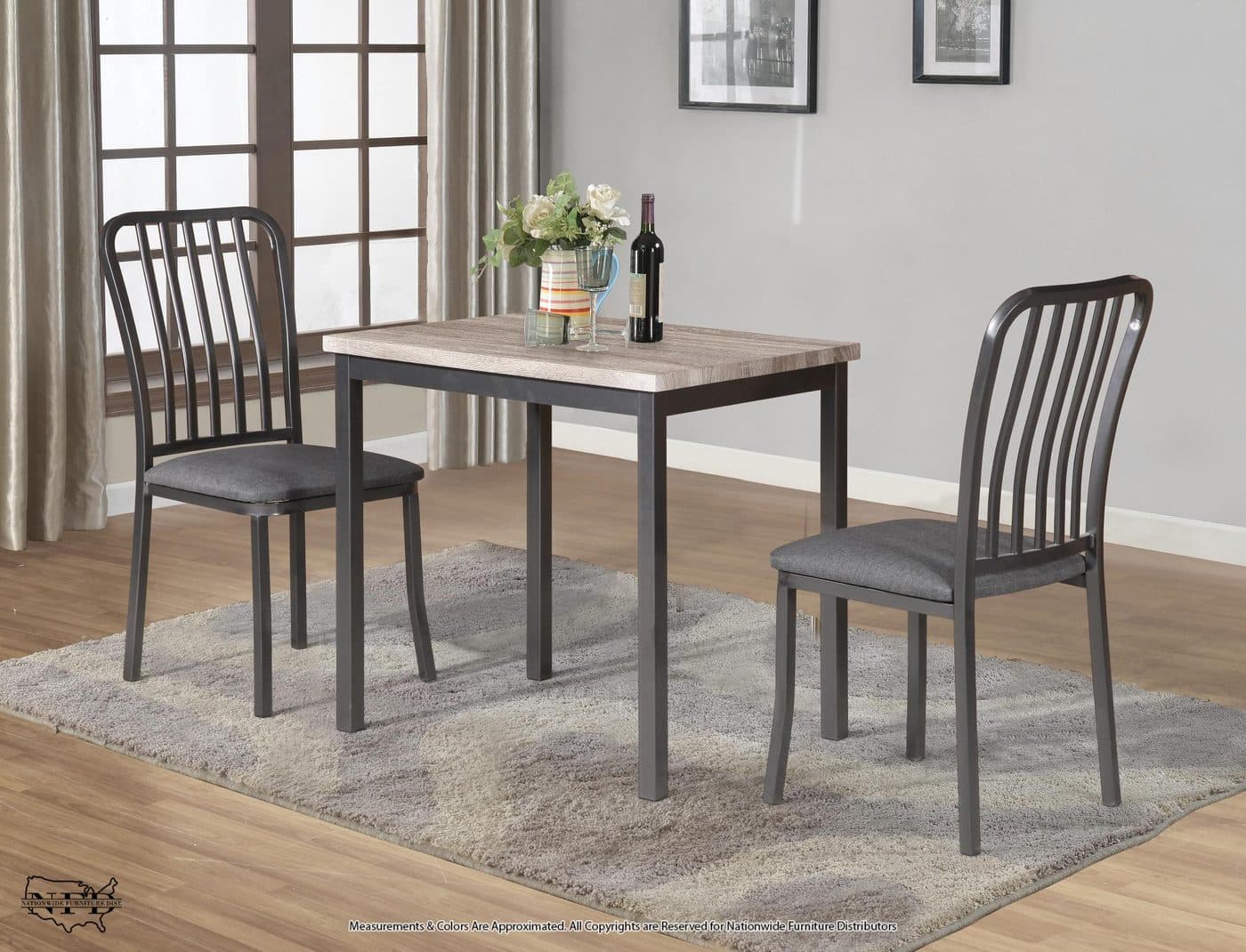 Dining Table and 2 X Side Chair