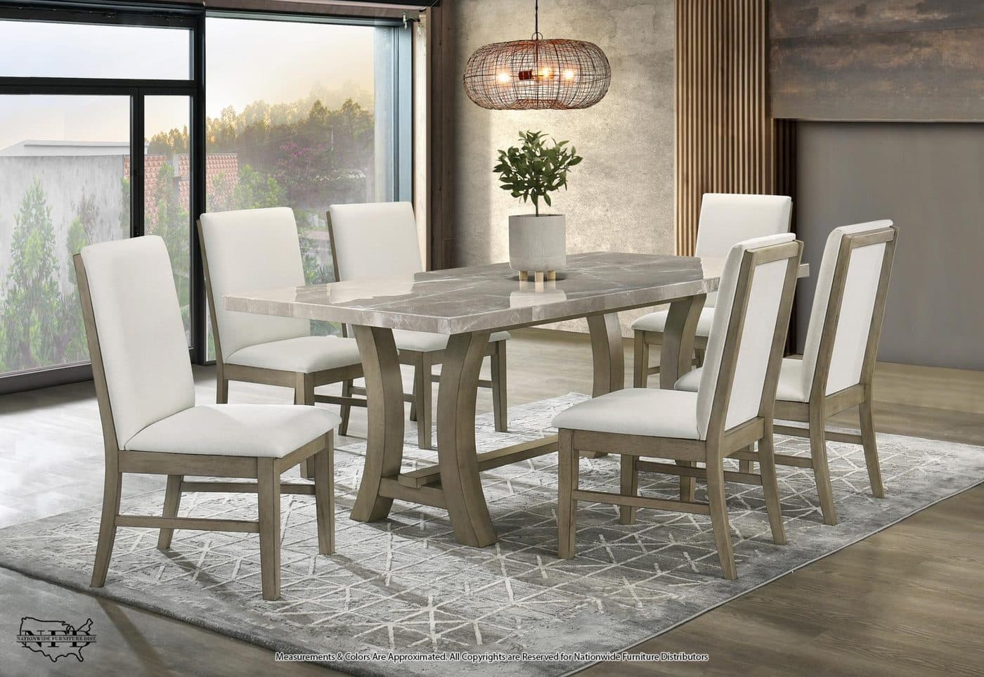 Table and 6 X Side Chair