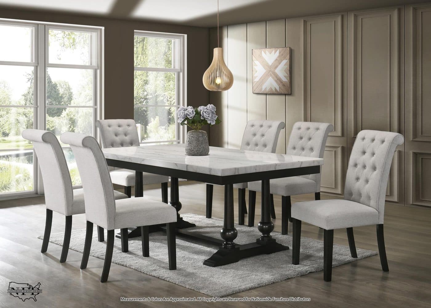 Table and 6 X Side Chair