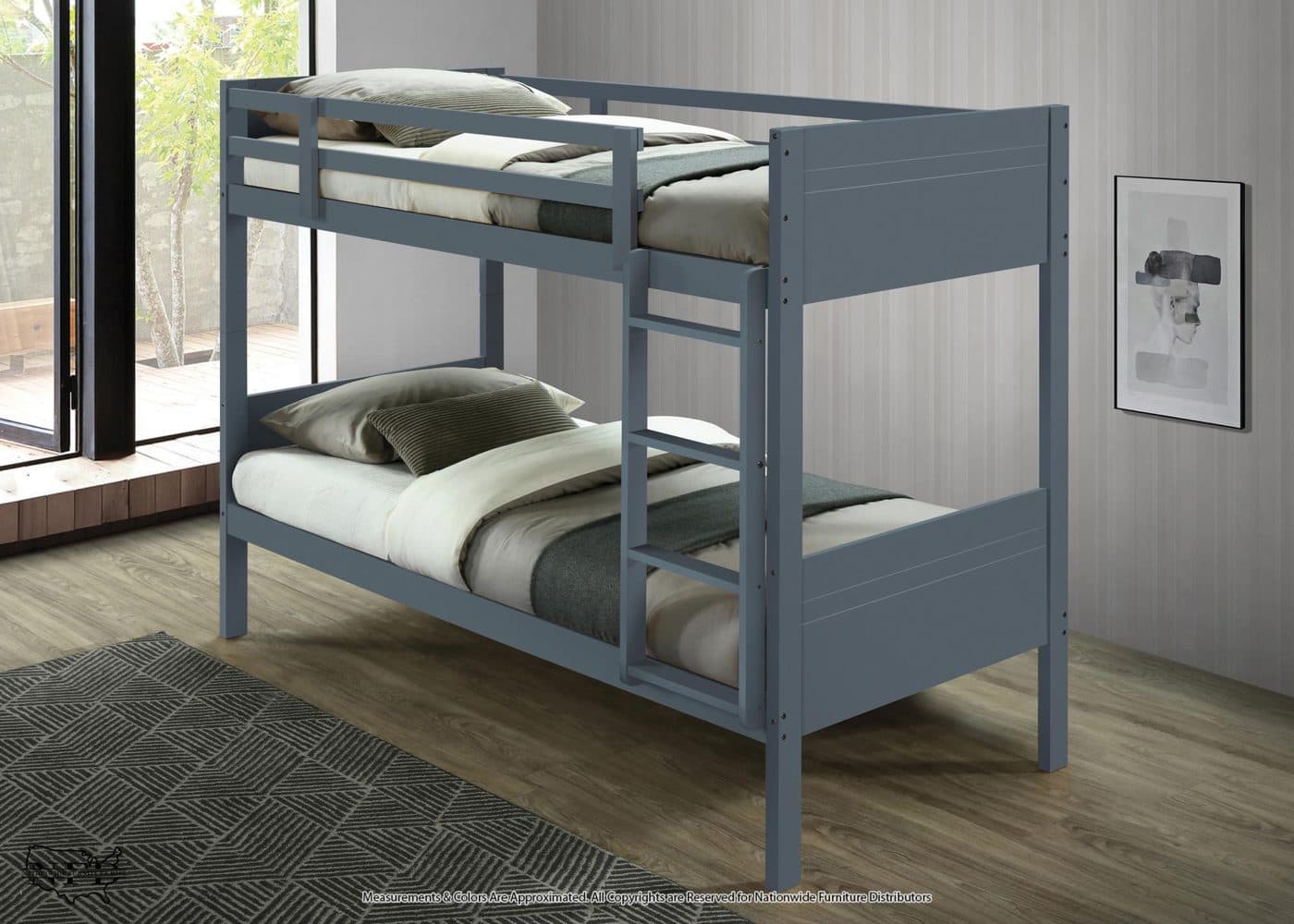 Twin / Twin Wood Bunkbed