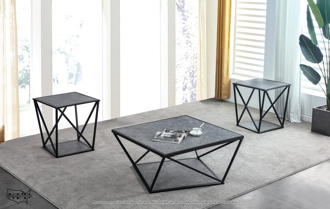 Cocktail Table and 2 X End Table, view 2