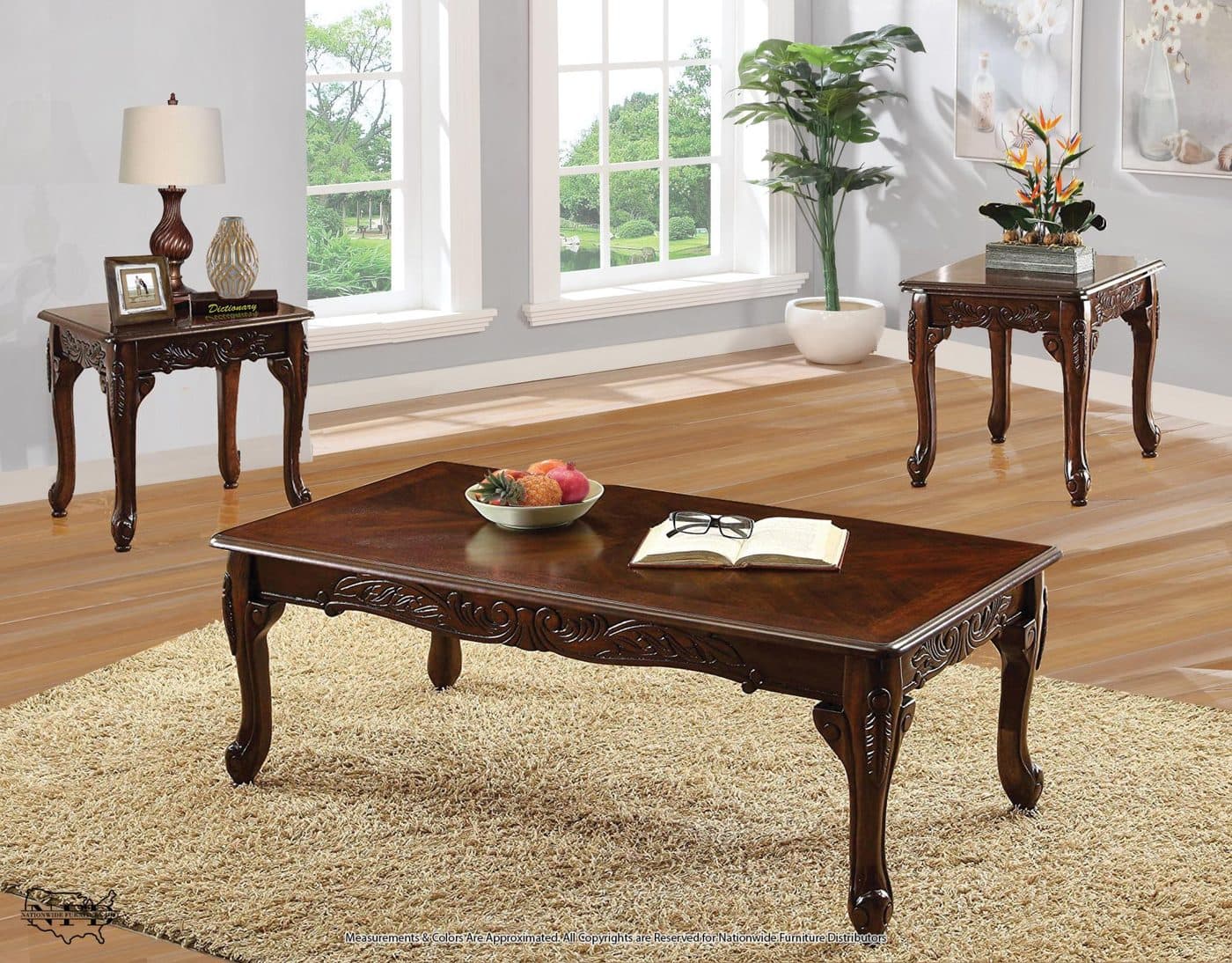 Cocktail & 2 End Tables