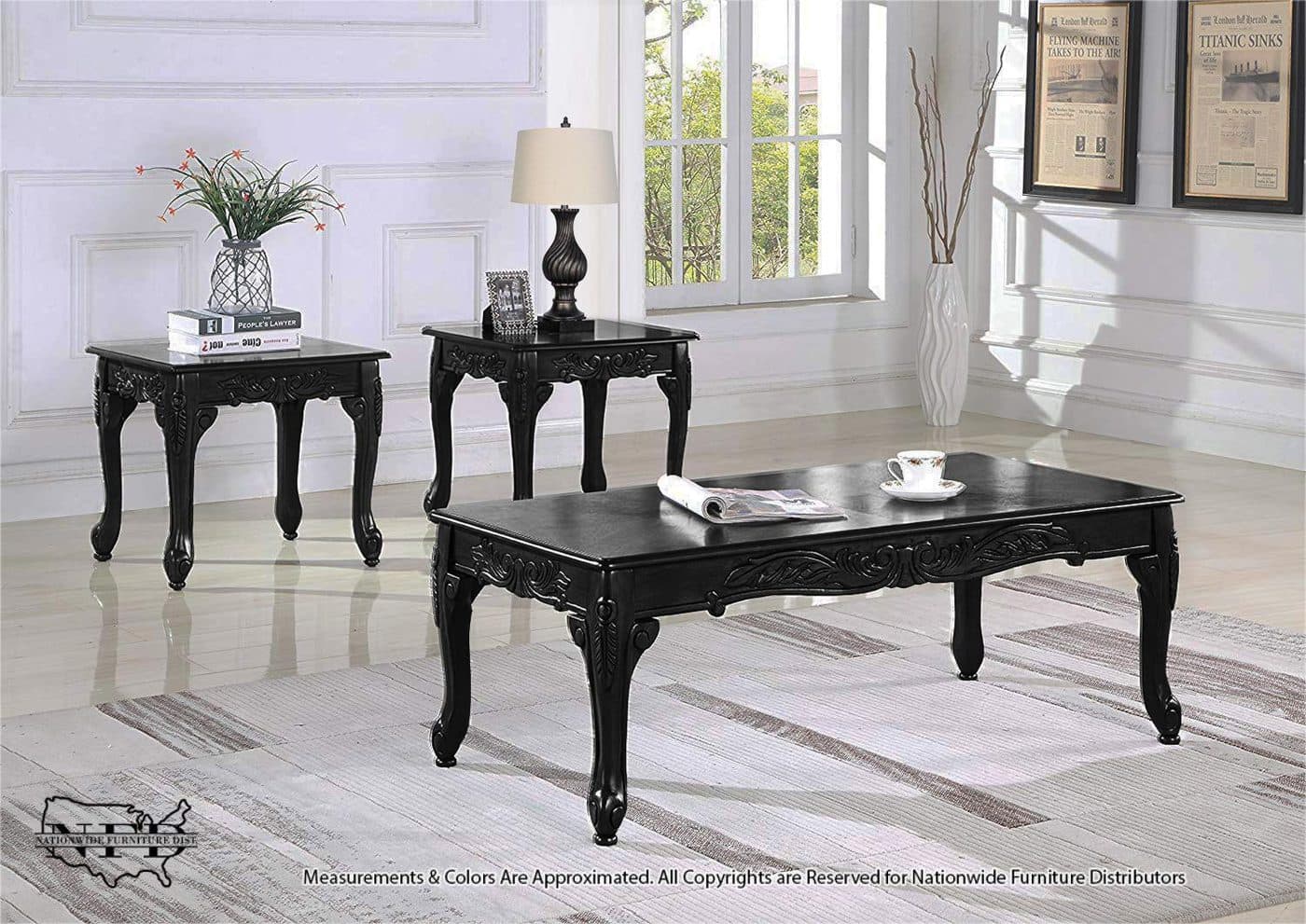 Cocktail & 2 End Tables