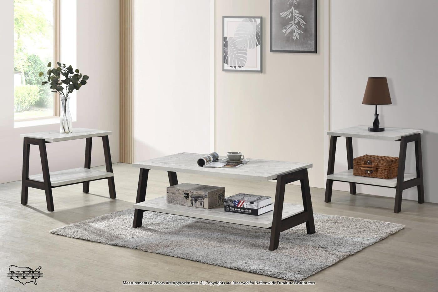 Cocktail & 2 End Tables