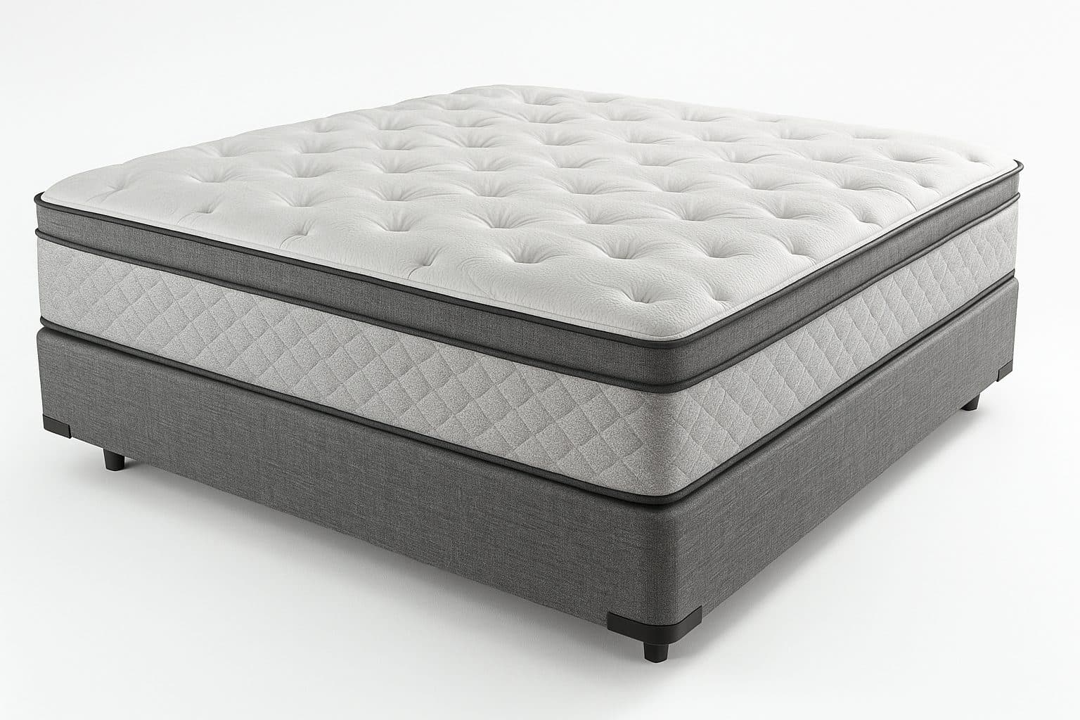 King Pillow Top Set — Mattress + Split Foundation