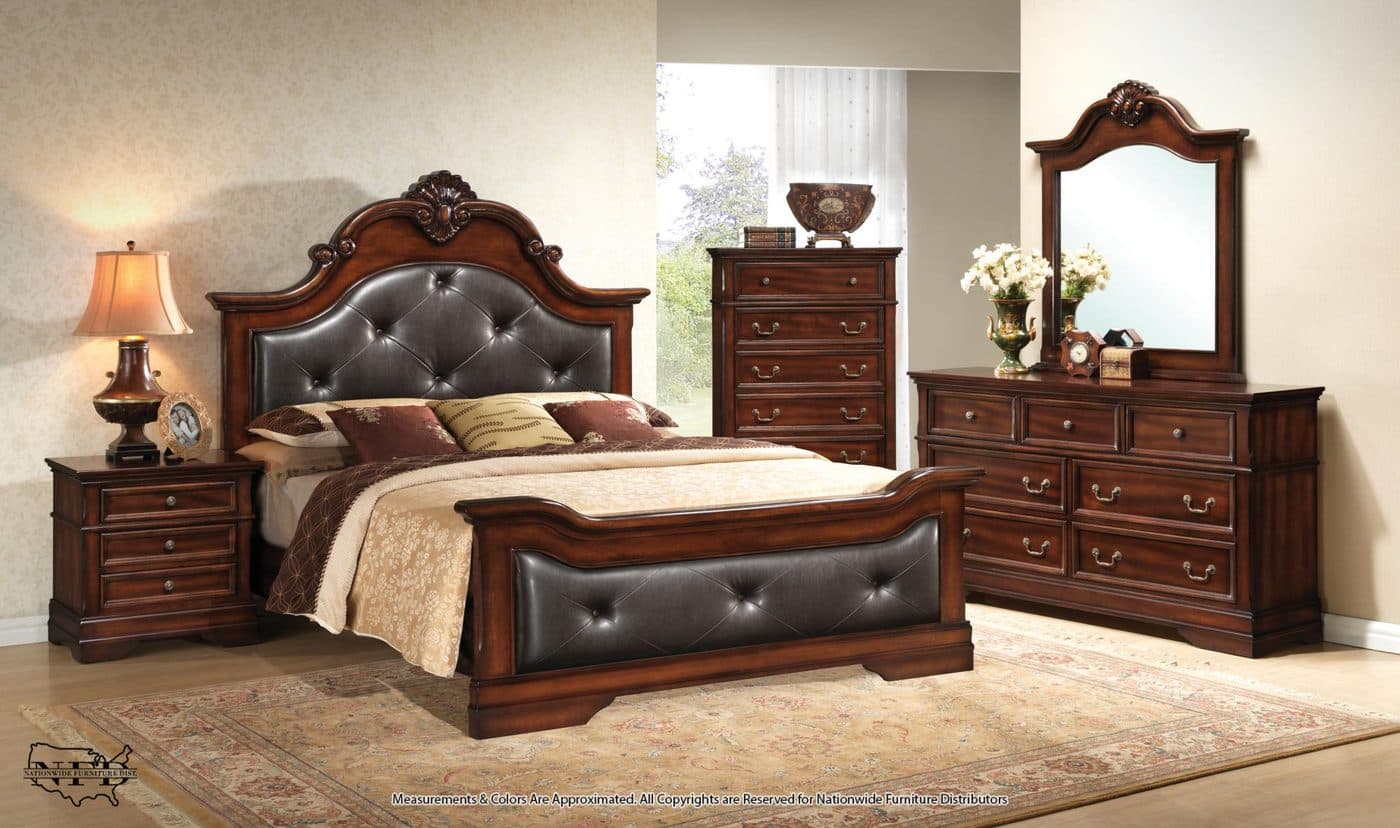 Dresser, Mirror and Queen Bed