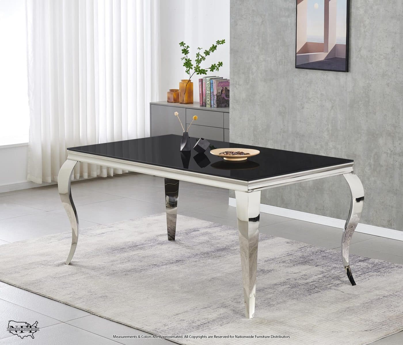 Dining Table and 6 X Dining Side Chairs, view 4