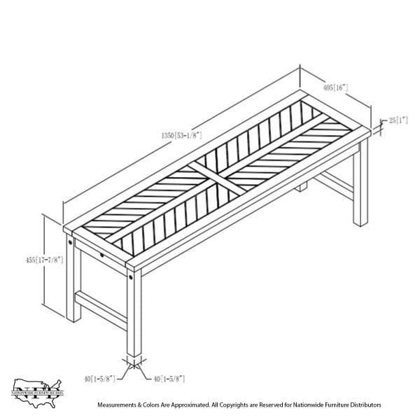 2 X Side Chair and Bench, view 8