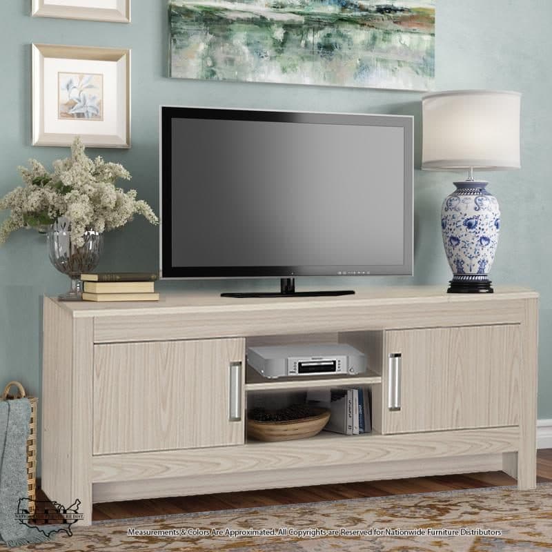 White Wash Wood Tv Stand