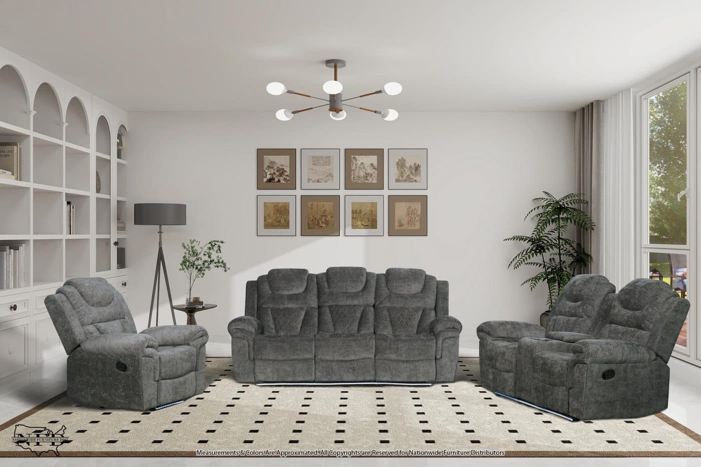 Reclining Sofa and Reclining Loveseat