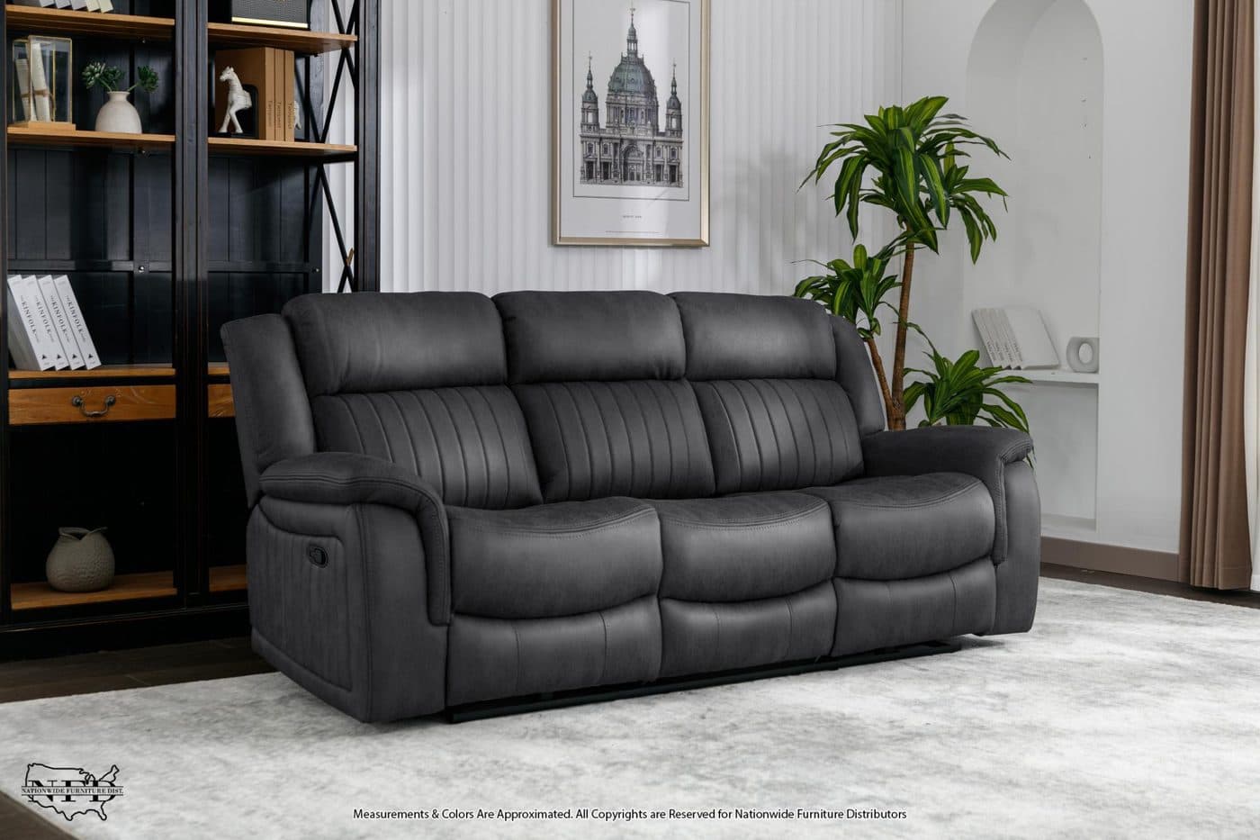 Reclining Sofa W/ Drop Table and Loveseat W/ Console & Usb, view 6