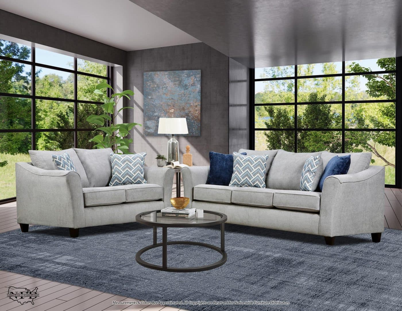 Sofa and Loveseat