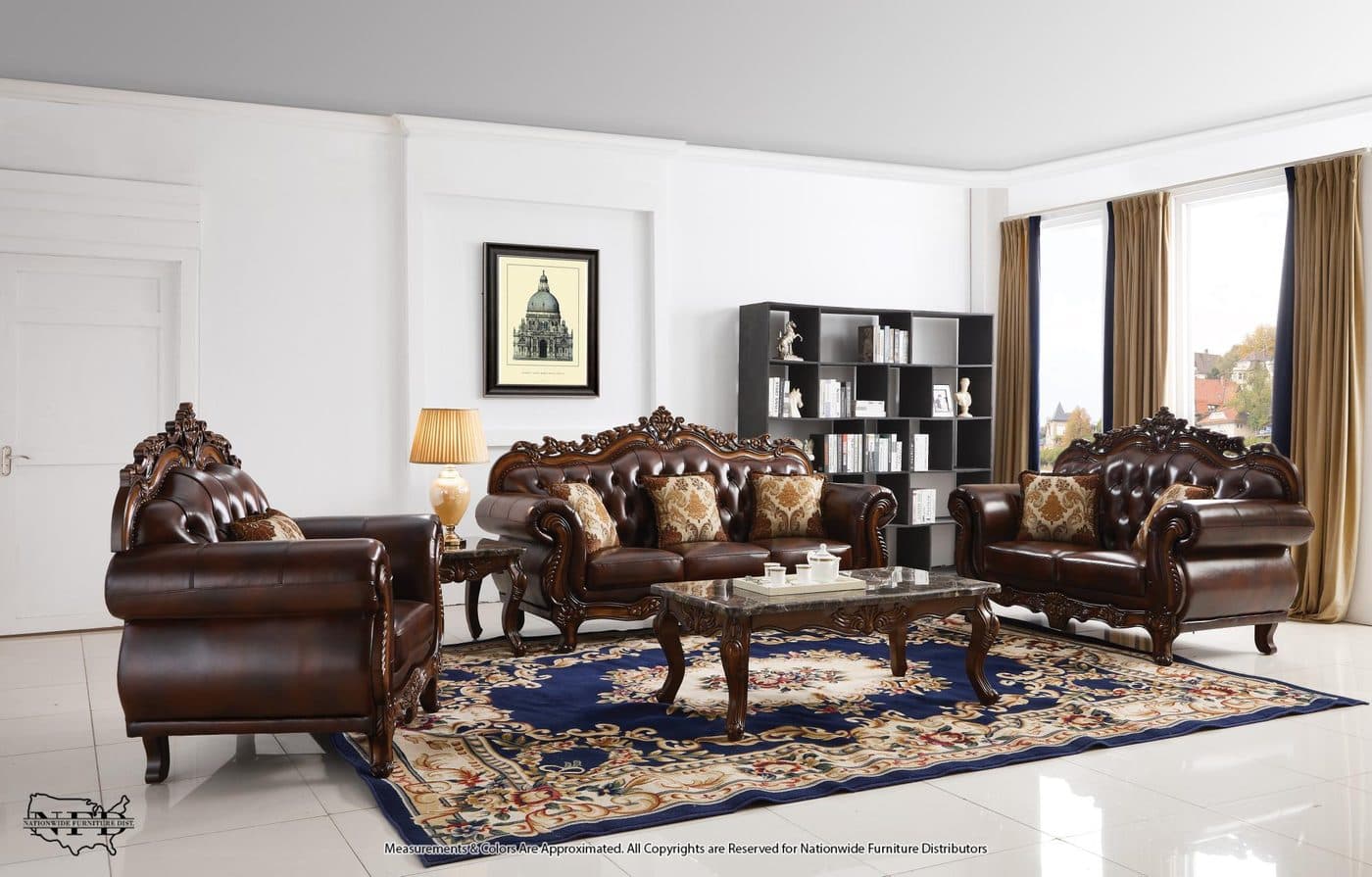 Traditional Sofa and Traditional Loveseat