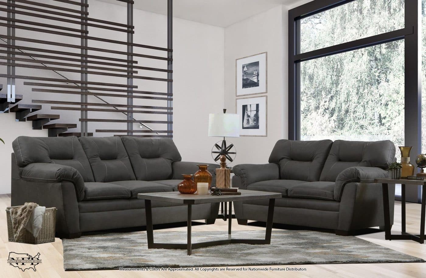 Sofa and Loveseat