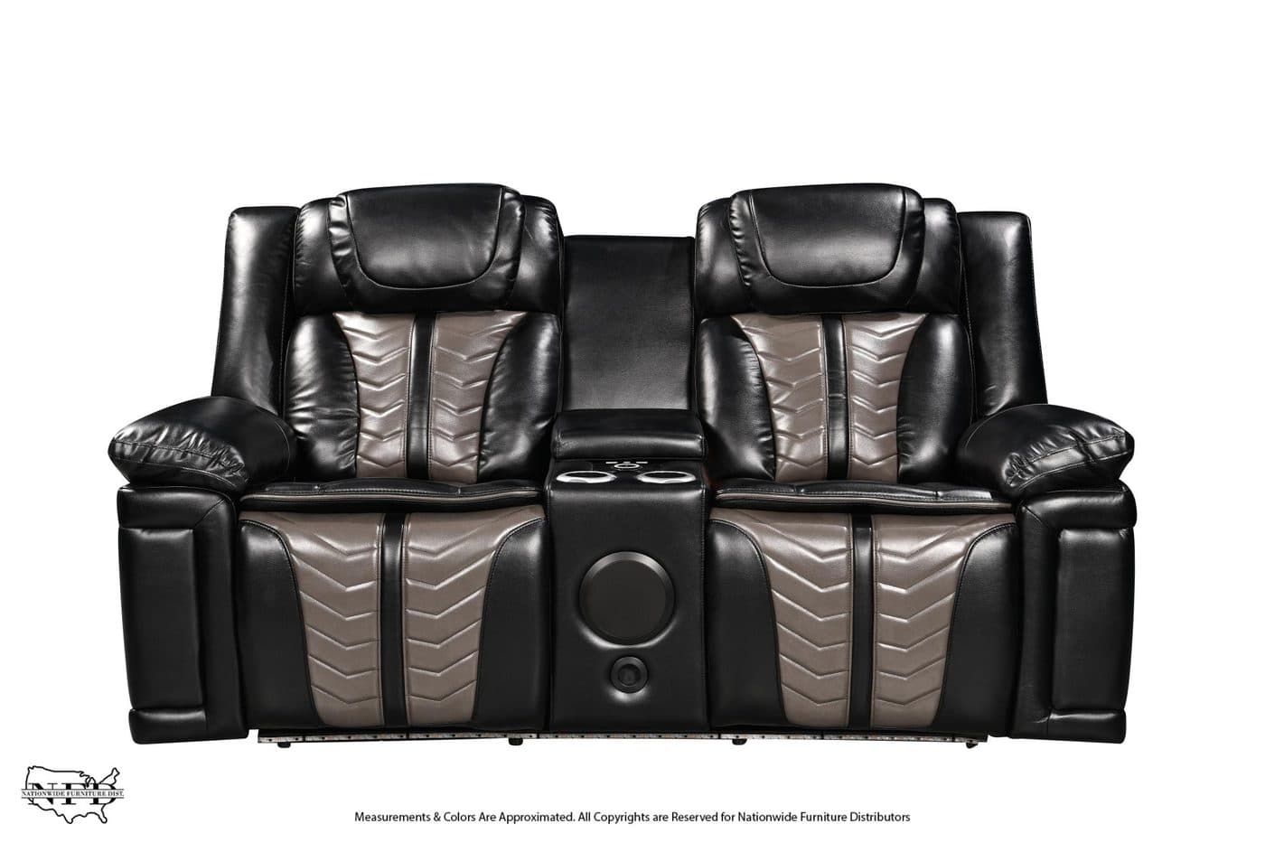 Sofa W/ Immersive Sound & Drop Table and Loveseat W/ Speaker, view 3